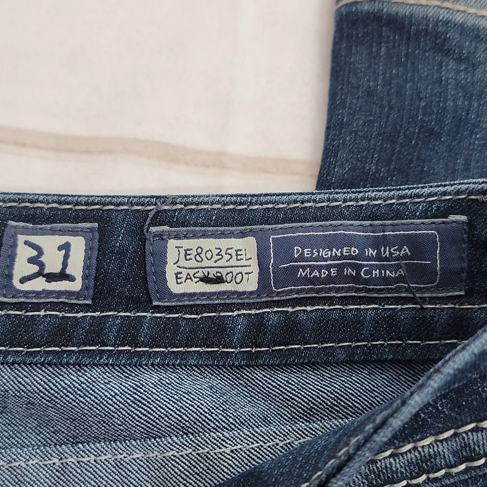 Miss Me Easy Boot Relaxed Fit size 31 Long Jeans Bling - Picture 8 of 10